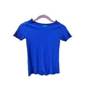 🌸3/$15🌸Cobalt Blue Short Sleeve Ribbed Tee sz M